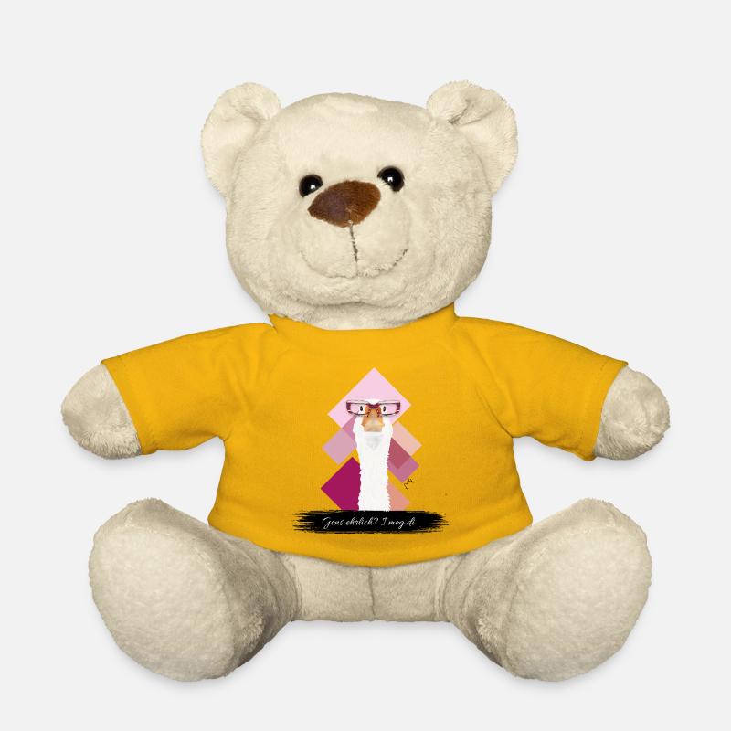 JvG Gans "Gons ehrlich? I mog di." - Teddy - Sonnengelb