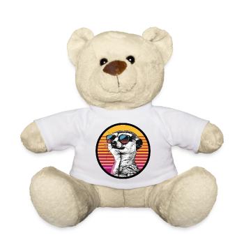 Belette en lunettes de soleil rétro - Nounours - jaune soleil - Devant