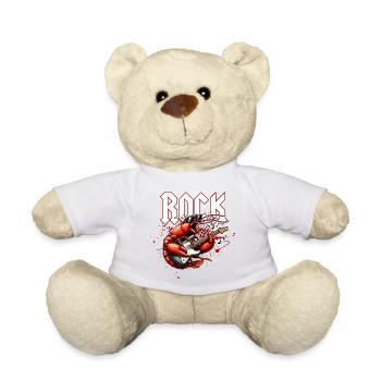 Crabe rockeur et guitare électrique - Nounours - jaune soleil - Devant