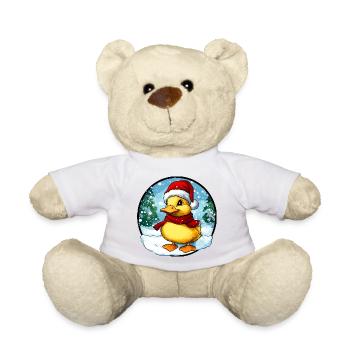 Caneton du Père Noël - Nounours - jaune soleil - Devant