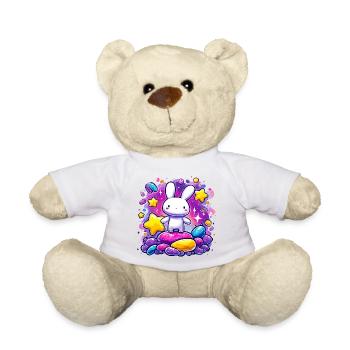 Cuddly bunny in the sugar storm - Teddy Bear - sun yellow - Front