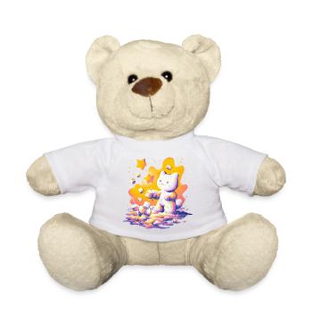 Cat Cosmos Neon Palette - Teddy Bear - sun yellow - Front