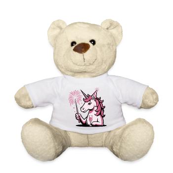 Silvester Einhorn 2026 - Teddy - Sonnengelb - Vorne