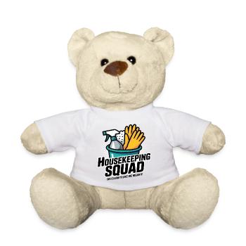 Lustiges Putzen Design - Teddy - Sonnengelb - Vorne