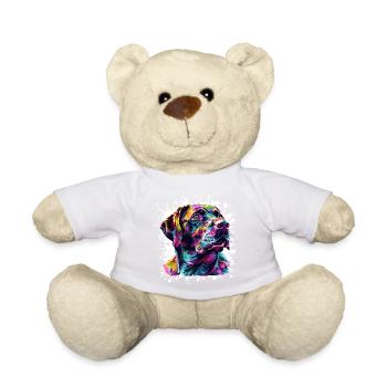 Hund Tier Kunst - Teddy - Sonnengelb - Vorne