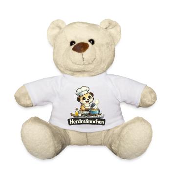 Herdmännchen Erdmännchen am Herd Wortwitz Shirt - Teddy - Sonnengelb - Vorne