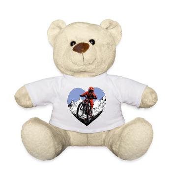 Mountain Bike Love - Teddy Bear - sun yellow - Front