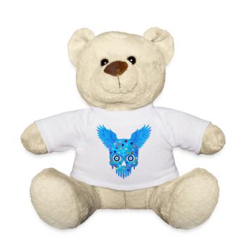 Skull with gems and wings t-shirt design. - Teddy Bear - sun yellow - Front