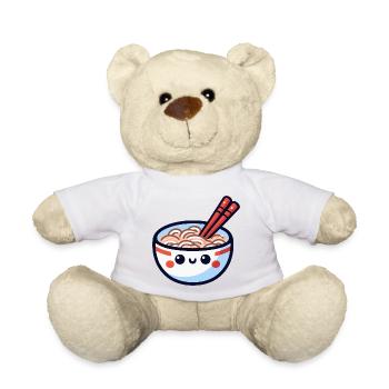 Kawaii Ramen Schüssel Lächeln - Teddy - Sonnengelb - Vorne