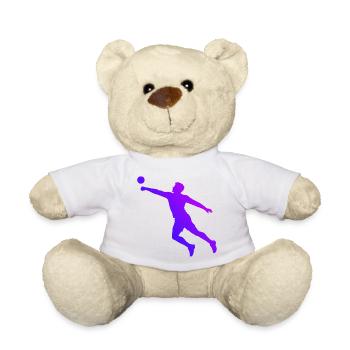 Idée de cadeau pour le joueur de fistball avec le fistball - Nounours - jaune soleil - Devant