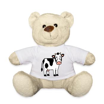 Motif Joyeux de la Vache - Nounours - jaune soleil - Devant