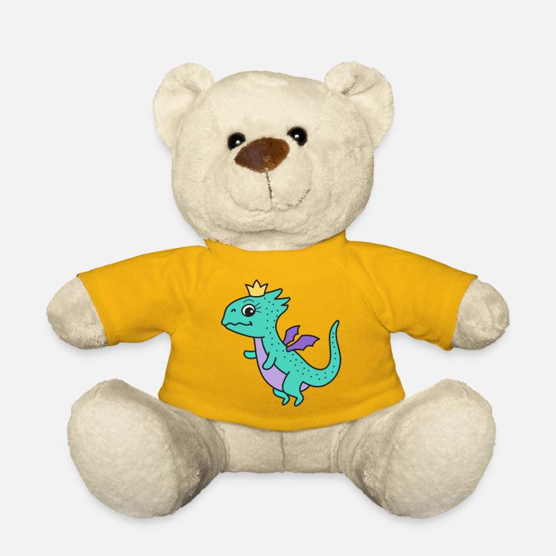 Drache Drachen - Teddy - Sonnengelb