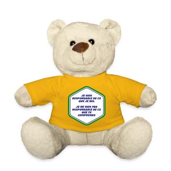 Ich bin verantwortlich für das, was ich sage - Teddy - Sonnengelb - Vorne