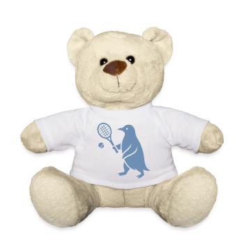Minimalistischer Pinguin Tennisspieler - Teddy - Sonnengelb - Vorne