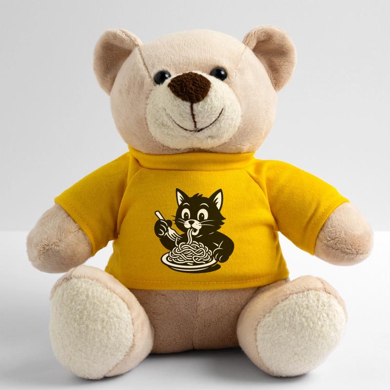 Le chat mange des spaghettis Mème Nounours
