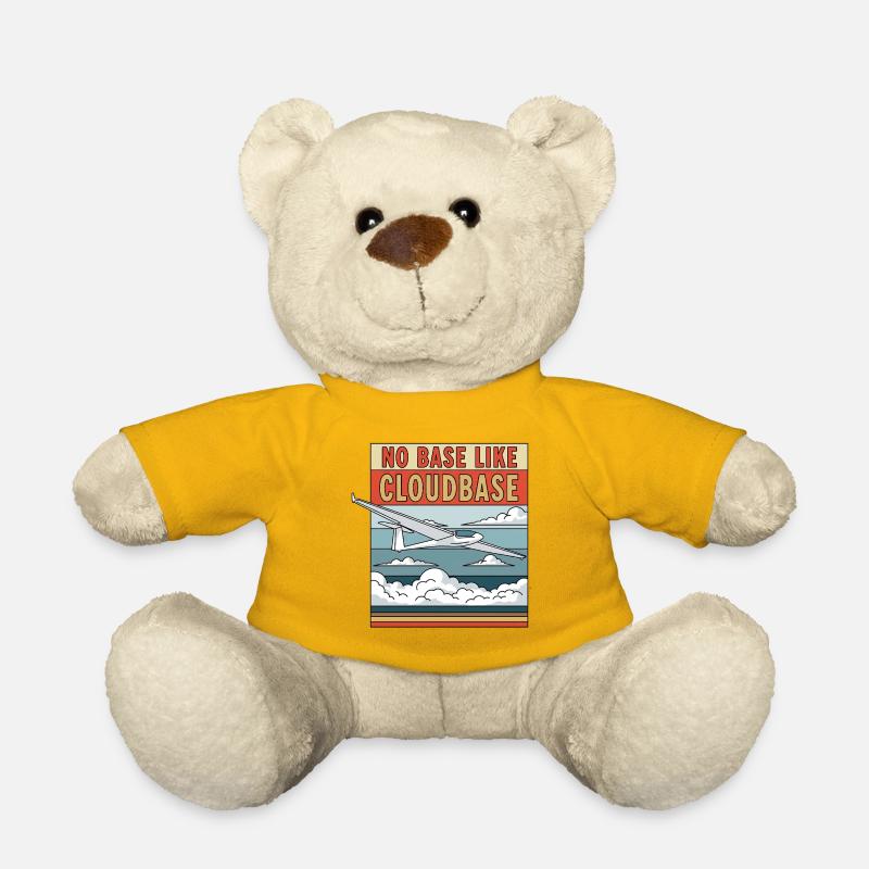 No Base Like Cloudbase - Teddy Bear - sun yellow