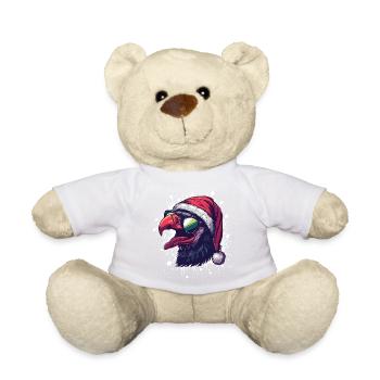 Harpy Bird Christmas Funny Eagle - Teddy Bear - sun yellow - Front