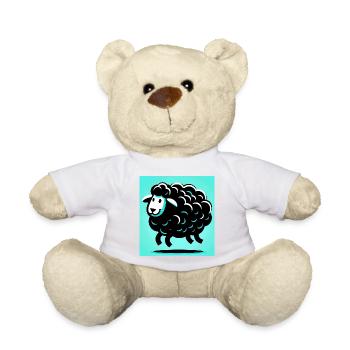 Mouton noir - Nounours - jaune soleil - Devant