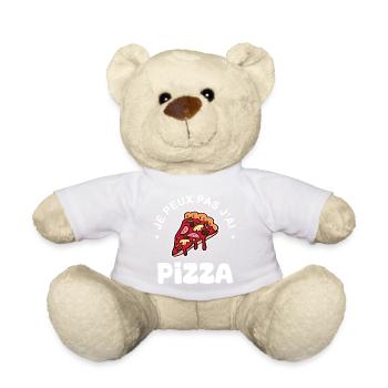 Ich kann nicht. Ich nehme Pizza. - Teddy - Sonnengelb - Vorne