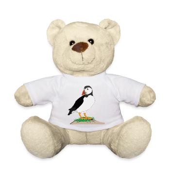Puffin Print - Teddy Bear - sun yellow - Front