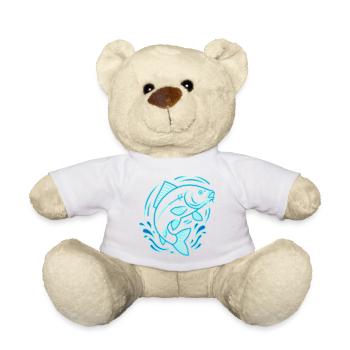 Neon Karpfen Fisch Angeln Outline Vektor - Teddy - Sonnengelb - Vorne