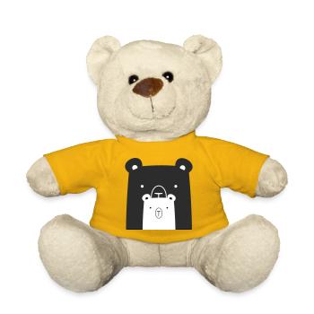 Bear Bear Polar Bear Brown Bear I Gift Idea - Teddy Bear - sun yellow - Front