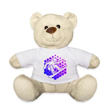 Frisches Snowboard Motiv für Snowboard für Frauen - Teddy - Sonnengelb - Vorne