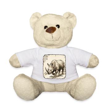 Nashorn Asiatisch Rhinozeros - Teddy - Sonnengelb - Vorne
