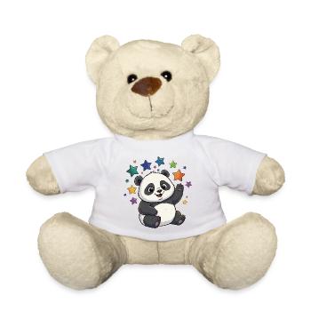 Panda Sternenfest bunte Sterne - Teddy - Sonnengelb - Vorne