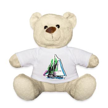 Segler Segelschiff Seefahrer - Teddy - Sonnengelb - Vorne