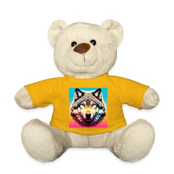 Wolf - Teddy Bear - sun yellow - Front