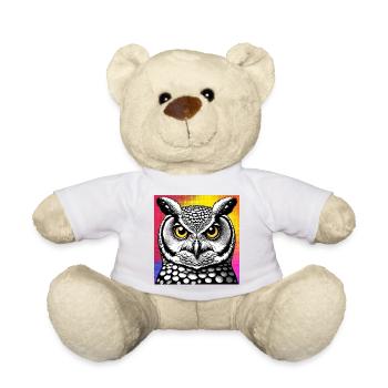 Eule - Teddy - Sonnengelb - Vorne