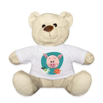 Cochon mignon - Nounours - jaune soleil - Devant