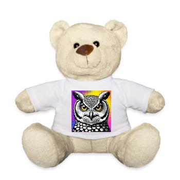 Eule - Teddy - Sonnengelb - Vorne