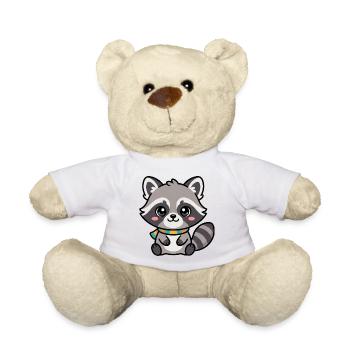 Kuschelraccoon mit Schal - Teddy - Sonnengelb - Vorne