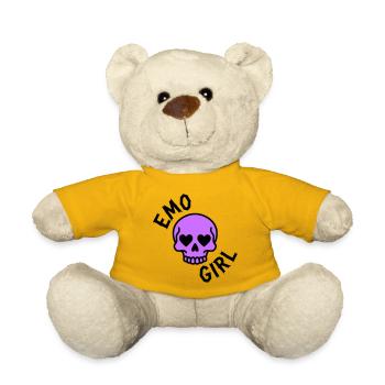 emo girl - Teddy Bear - sun yellow - Front
