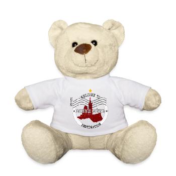 Bonne Mère Marseille – Vintage-Notre-Dame-Briefmarke - Teddy - Sonnengelb - Vorne