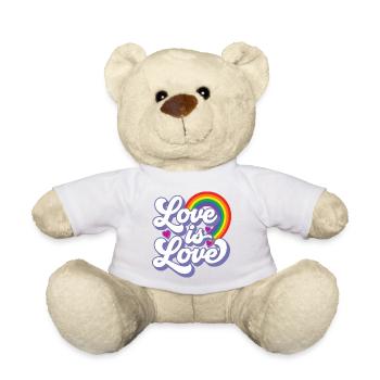 Mois de la fierté LGBTQ - L’amour, c’est l’amour - Nounours - jaune soleil - Devant