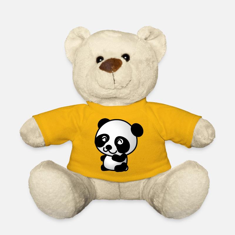 panda - Teddy Bear - sun yellow