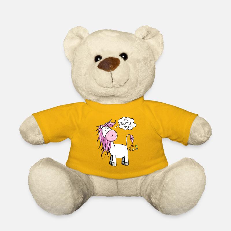 Oh! C'est magique je Licorne Pupst stardust - Nounours - jaune soleil