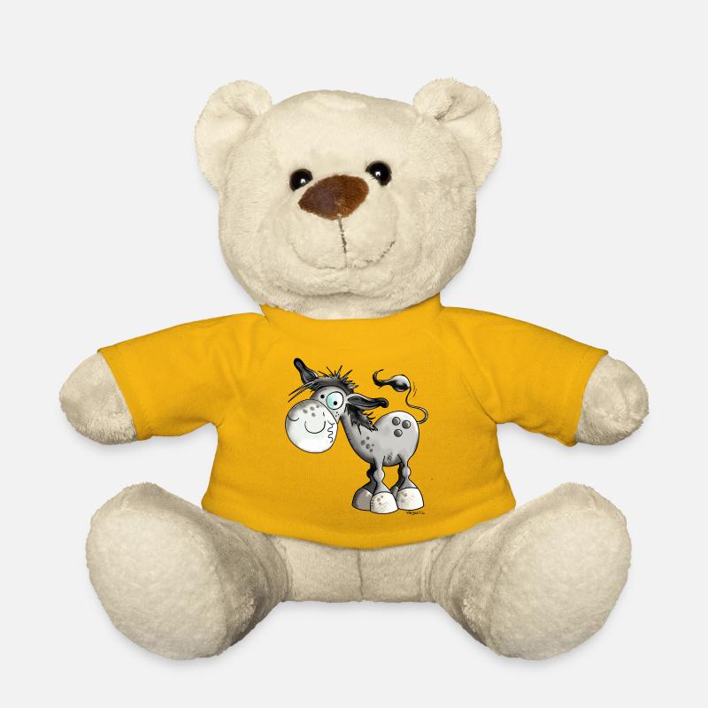 Funny Donkey - Teddy Bear - sun yellow