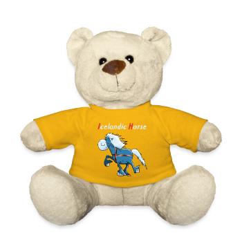 Icelandic horse on tour - Teddy Bear - sun yellow - Front