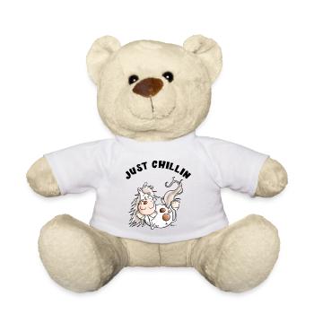 Chillendes Pferd - Comic - Pferde - Geschenk - Teddy - Sonnengelb - Vorne