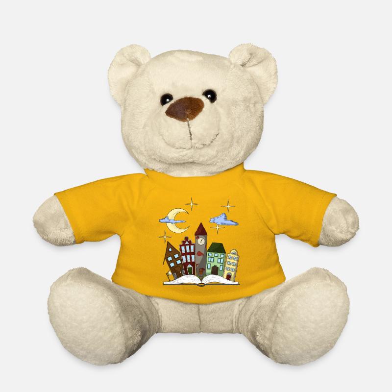 Märchenhafte Stadt der Nächte - Teddy - Sonnengelb