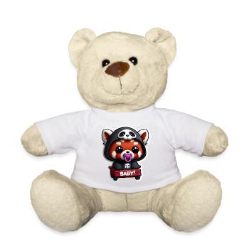 Panda bébé en capuche noir - Nounours - jaune soleil - Devant