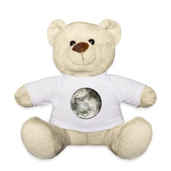 look at the moon, it's free (white letters) - Teddy Bear - sun yellow - Front