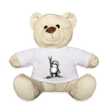 Musique old school Rock On Party Sloth - Nounours - jaune soleil - Devant