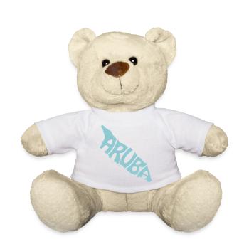 Retro Map of Aruba - Teddy Bear - sun yellow - Front