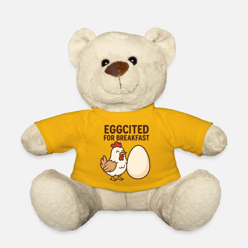 Eggcited für Frühstücks-Hühnchen-Design - Teddy - Sonnengelb