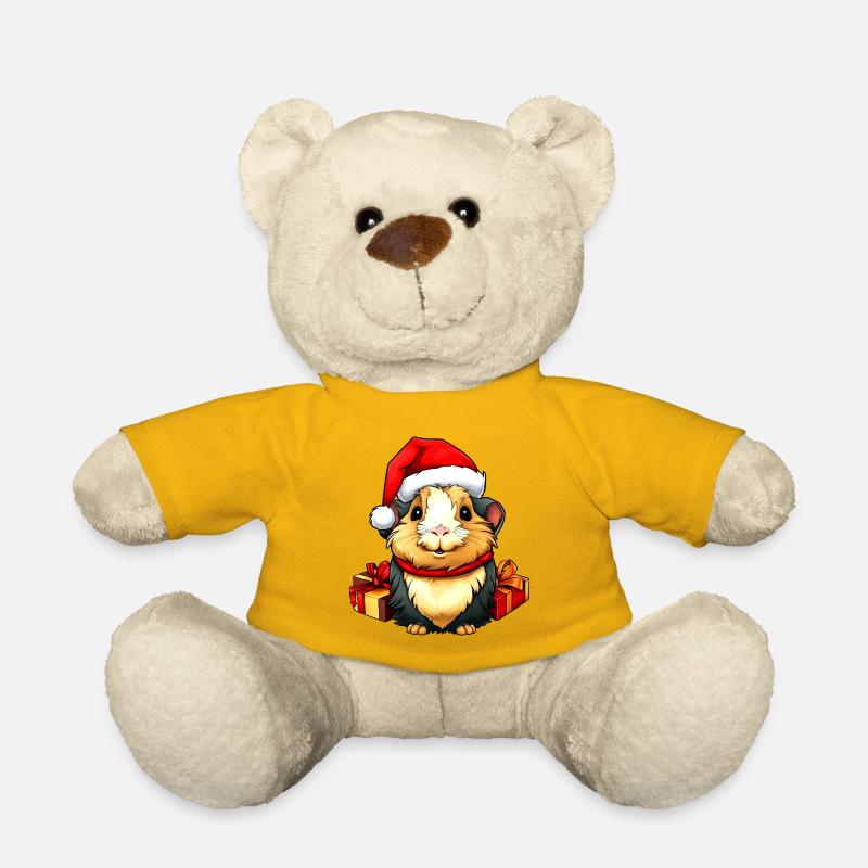 Weihnachten Meerschweinchen - Teddy - Sonnengelb